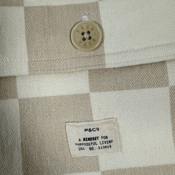 P&Co 304 Service Fatigue Pants Stone Checkerboard Womens Size UK 8/US 4 Short - Picture 11 of 15